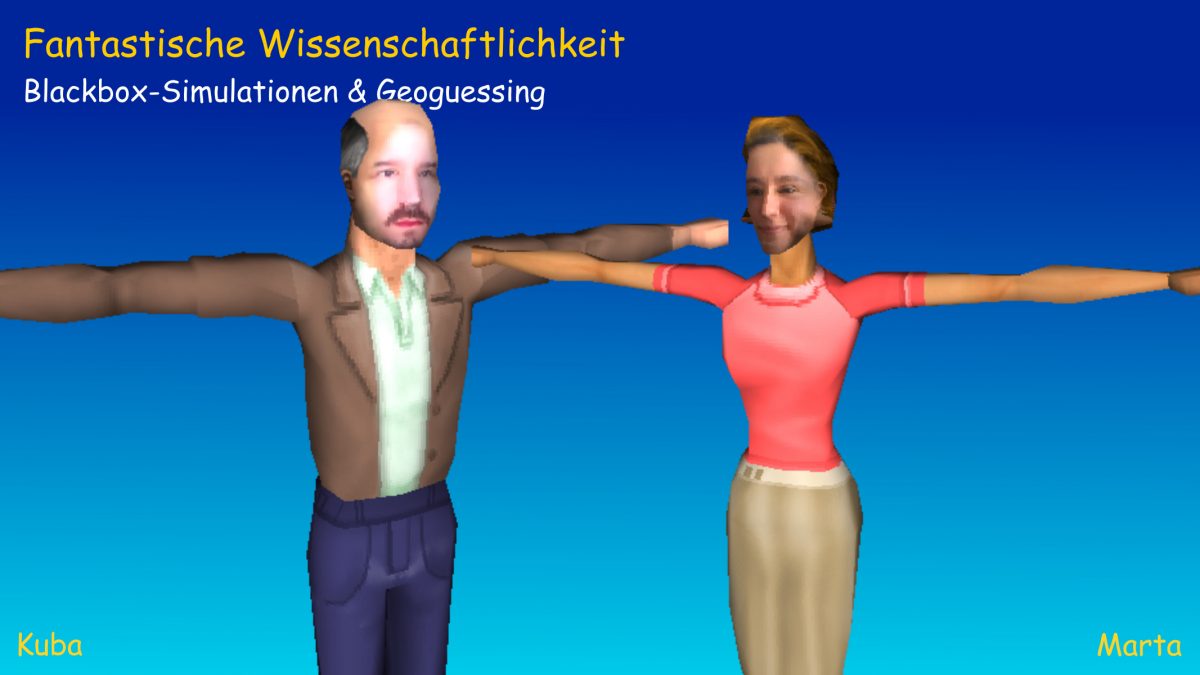 Marta und Kuba als Sims