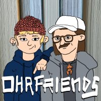 Cover für Ohrfriends, Comiczeichnung: Stella mit schamanischer Kopfbedeckung, Kuba mit Frauenstatuetten-Anhänger um den Hals
