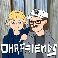 Cover für Ohrfriends, Comiczeichnung: Stella mit Chelsea Cut Frise, Kuba mit einem Oreo auf der Schirmmütze